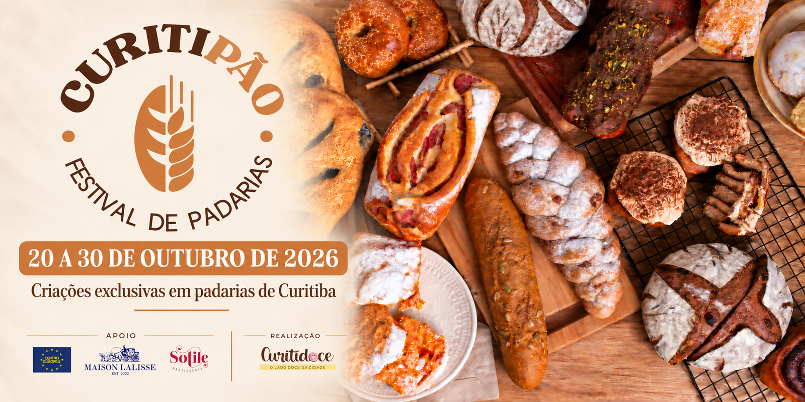 Banner Oficial do Festival CuritiPão 2026
